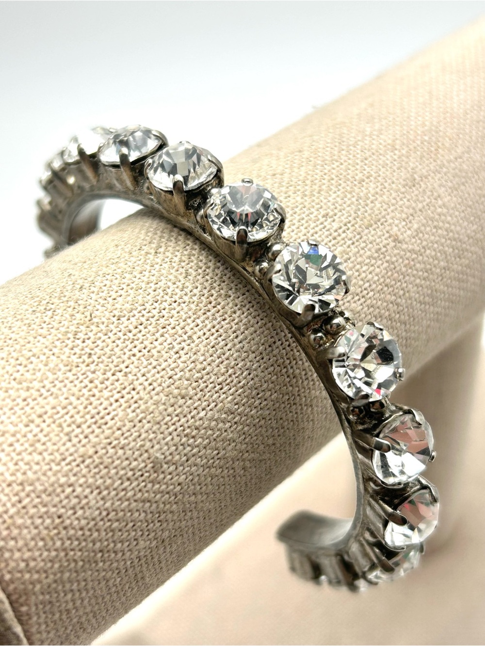 Sorrelli Riveting Romanve Clear Crystal Cuff Bracelet